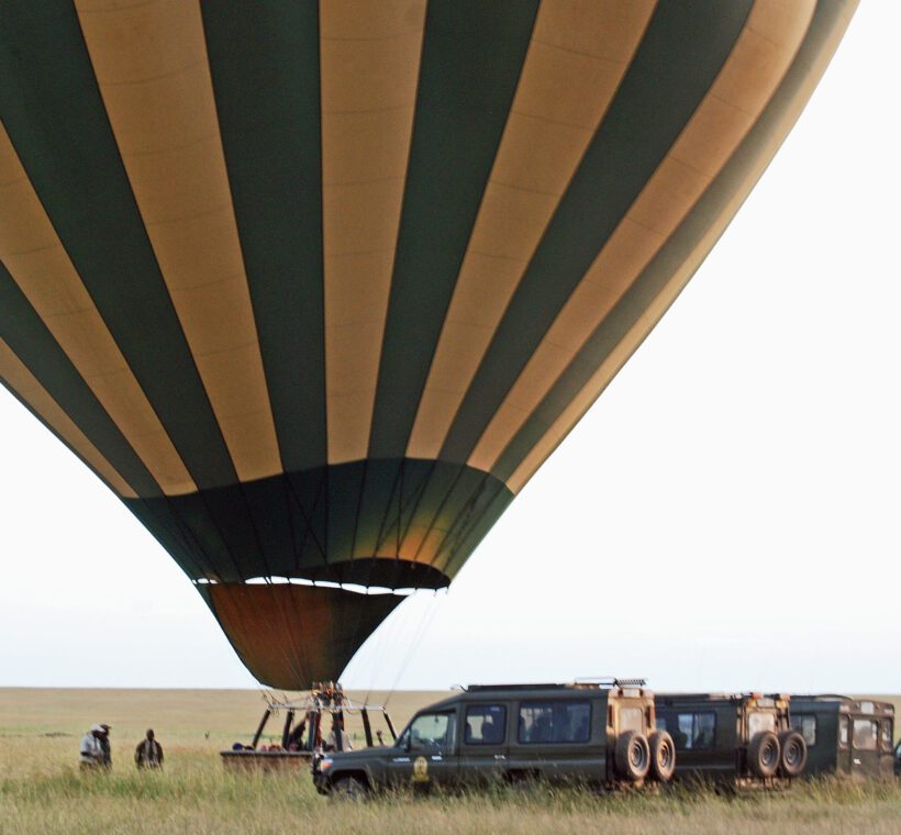 Can I request a specific time for the balloon safari, or are they scheduled at fixed times in Maasai Mara?