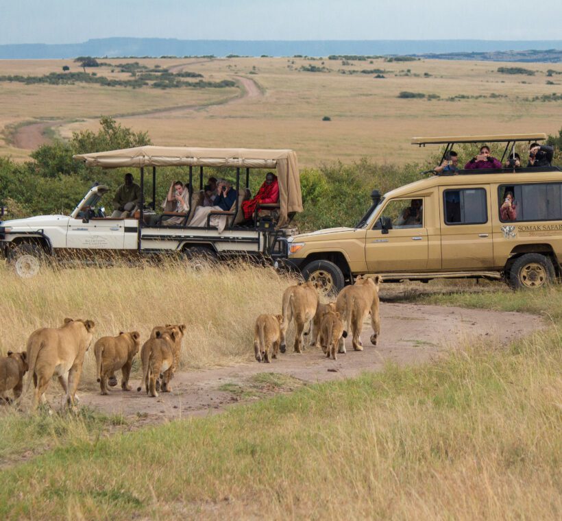 Are there age restrictions for participants on game drives in Maasai Mara?