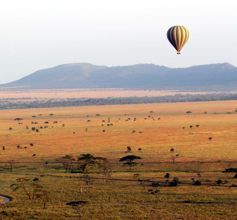 How do you handle the disposal of waste materials during the balloon safari in Maasai Mara?